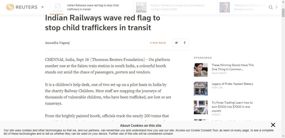 Indian Railways Wave Red Flag To Stop Child Traffickers In Transit